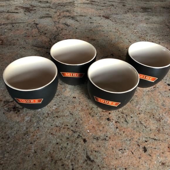 🎉HP🎊 Baileys Irish Cream Set of 4 “Yours” “Mine” Cups - Picture 2 of 8